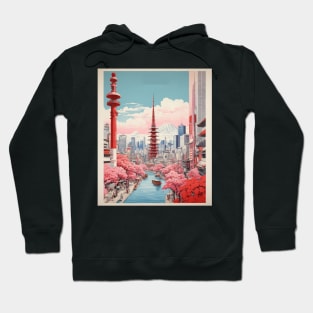 Tokyo River Japan Vintage Poster Tourism Hoodie